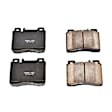 1999 Mercedes Benz S320 - Front Ceramic Brake Pad Set, 3.2L 6Cyl, Requires Wear Sensor - Sold Separately, With Girling Front Caliper, Z16 Evolution Ceramic