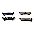1998 Jeep Grand Cherokee Limited - Rear Ceramic Brake Pad Set, 4.0L 6Cyl, With Rear Disc, Z16 Evolution Ceramic