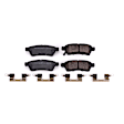 2017 Nissan Frontier - Rear Ceramic Brake Pad Set, 2.5L 4Cyl, Z17 Evolution Plus Ceramic