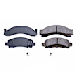 1977 GMC C35 - Front Ceramic Brake Pad Set, 4.8L 6Cyl, With 3-1/2 in. Rear Shoes, RPO Code JB8, Z17 Evolution Plus Ceramic