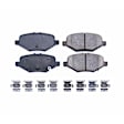 2018 Ford Explorer - Rear Ceramic Brake Pad Set, Heavy Duty Brakes, 352mm (13.86 in.) Front Rotors, Z17 Evolution Plus Ceramic