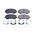 2014 Nissan Rogue - Front Ceramic Brake Pad Set, 2.5L 4Cyl, engdesig: QR25DE, Without 3rd Row Seating, Z17 Evolution Plus Ceramic