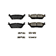 2015 Ford F-150 - Rear Ceramic Brake Pad Set, 3.5L 6Cyl, With Electric Parking Brake, Z17 Evolution Plus Ceramic