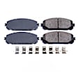 2018 Jeep Cherokee - Front Ceramic Brake Pad Set, 3.2L 6Cyl, 320 mm Rear Rotor, Dual Piston Front Caliper, Z17 Evolution Plus Ceramic