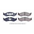 2000 Jeep Wrangler - Front Ceramic Brake Pad Set, Z17 Evolution Plus Ceramic