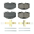 1992 Nissan 300ZX - Front Ceramic Brake Pad Set, 3.0L 6Cyl, Z17 Evolution Plus Ceramic