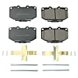1992 Nissan 300ZX - Front Ceramic Brake Pad Set, 3.0L 6Cyl, Z17 Evolution Plus Ceramic