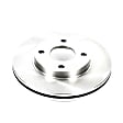 2002 Ford Focus - Front, Driver or Passenger Side Brake Disc, Natural Finish, Plain Surface, Vented, 4 Lugs, 2.0L 4Cyl, Autospecialty By Powerstop