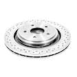AR82115 Rear, Driver or Passenger Side Brake Disc, Natural Finish, Plain Surface, Vented, 5 Lugs, Autospecialty By Powerstop