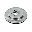 AR82119 Rear, Driver or Passenger Side Brake Disc, Natural Finish, Plain Surface, Vented, 5 Lugs, Autospecialty By Powerstop