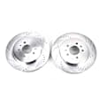 AR82119XPR Rear Brake Disc, Cross-drilled and Slotted, Vented, 5 Lugs, 320.04 mm, Evolution Drilled & Slotted Series