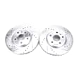 AR82126XPR Front Brake Disc, Cross-drilled and Slotted, Vented, 5 Lugs, 320.04 mm, Evolution Drilled & Slotted Series