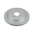 AR82127EVC Rear, Driver or Passenger Side Brake Disc, Geomet Coated, Plain Surface, Vented, 5 Lugs, Evolution Geomet Coated High Carbon