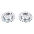 AR82153XPR Front Brake Disc, Cross-drilled and Slotted, Vented, 8 Lugs, 355.09 mm,, Evolution Drilled & Slotted Series