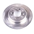 AR82197 Rear, Driver or Passenger Side Brake Disc, Natural Finish, Plain Surface, Solid, 5 Lugs, Autospecialty By Powerstop