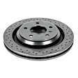 AR8287 Rear, Driver or Passenger Side Brake Disc, Natural Finish, Plain Surface, Vented, 5 Lugs, 5.3L, 8Cyl, Autospecialty By Powerstop
