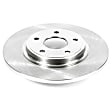 2014 Dodge Journey - Rear, Driver or Passenger Side Brake Disc, Natural Finish, Plain Surface, Vented, 5 Lugs, 328.1 mm, 3.6L 6Cyl, Autospecialty By Powerstop