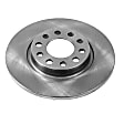 AR83089 Rear, Driver or Passenger Side Brake Disc, Natural Finish, Plain Surface, Vented, 5 Lugs, Autospecialty By Powerstop