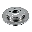 AR8335 Rear, Driver or Passenger Side Brake Disc, Natural Finish, Plain Surface, Vented, 5 Lugs, Autospecialty By Powerstop