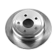 2016 Jeep Wrangler - Rear, Driver or Passenger Side Brake Disc, Natural Finish, Plain Surface, Vented, 5 Lugs, 3.6L 6Cyl, Autospecialty By Powerstop