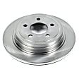 AR85100 Rear, Driver or Passenger Side Brake Disc, Plain Surface, Vented, 5 Lugs, 4.0L, 6Cyl, Autospecialty By Powerstop
