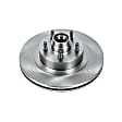 AR8585 Front, Driver or Passenger Side Brake Disc, Natural Finish, Plain Surface, Vented, 5 Lugs, 305 mm, RWD, 4.0L, 6Cyl, Autospecialty By Powerstop