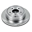 AR8668 Rear, Driver or Passenger Side Brake Disc, Plain Surface, Vented, 5 Lugs, Autospecialty By Powerstop