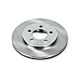 1999 Dodge Grand Caravan - Front, Driver or Passenger Side Brake Disc, Natural Finish, Plain Surface, Vented, 5 Lugs, AWD, Autospecialty By Powerstop
