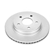 AR8750EVC Front, Driver or Passenger Side Brake Disc, Plain Surface, Vented, 5 Lugs, Evolution Geomet Coated High Carbon