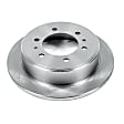 AR8770 Rear, Driver or Passenger Side Brake Disc, Natural Finish, Plain Surface, Vented, 6 Lugs, Autospecialty By Powerstop