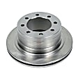 AR8772 Rear, Driver or Passenger Side Brake Disc, Natural Finish, Plain Surface, Vented, 8 Lugs, Autospecialty By Powerstop