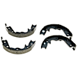 B896 Parking Brake Shoe - Direct Fit, 2-Wheel Set