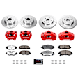2008 Jeep Wrangler - Front and Rear Jeep Wrangler JK / JKU Big Brake Conversion Kit - Rotors, Pads and Powder Coated Calipers