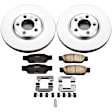 CRK1351 Front Brake Disc and Pad Kit, Plain Surface, 5 Lugs, 300 mm, Ceramic, Z17 Evolution Geomet Coated