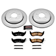 CRK1368 Rear Brake Disc and Pad Kit, Geomet Coated, Plain Surface, 5 Lugs, 294.9 mm, Ceramic, Z17 Evolution Geomet Coated