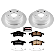 CRK2151 Rear Brake Disc and Pad Kit, Geomet Coated, Plain Surface, 5 Lugs, 305 mm, Ceramic, Z17 Evolution Geomet Coated