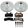 1994 Chevrolet C3500 - Front Brake Disc and Pad Kit, Plain Surface, 8 Lugs, 317 mm, Ceramic, SRW, Z17 Evolution Geomet Coated