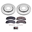 2016 Lincoln Navigator - Front Brake Disc and Pad Kit, Geomet Coated, Plain Surface, 6 Lugs, 350 mm, Ceramic, 3.5L 6Cyl, Z17 Evolution Geomet Coated