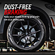 CRK4704 Rear Brake Disc and Pad Kit, Plain Surface 5 Lugs 302 mm Carbon Fiber Ceramic Z23 Evolution Sport Geomet Coated