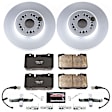 1997 Lexus LS400 - Front Brake Disc and Pad Kit, Geomet Coated, Plain Surface, 5 Lugs, 315 mm, Ceramic, 4.0L 8Cyl, Z17 Evolution Geomet Coated