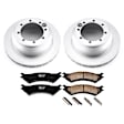 CRK5204 Rear Brake Disc and Pad Kit, Geomet Coated, Plain Surface, 8 Lugs, 326 mm, Ceramic, Z17 Evolution Geomet Coated