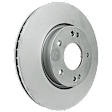 CRK5366 Front Brake Disc and Pad Kit, Geomet Coated, Plain Surface, 5 Lugs, 279.7 mm, Ceramic, Z17 Evolution Geomet Coated