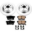 CRK5859 Rear Brake Disc and Pad Kit, Plain Surface, 5 Lugs, 304.7 mm, Ceramic, Z17 Evolution Geomet Coated