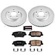 CRK5926 Front Brake Disc and Pad Kit, Plain Surface 5 Lugs 300.3 mm Ceramic Z17 Evolution Geomet Coated