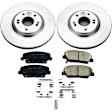 2012 Kia Optima - Front Brake Disc and Pad Kit, Plain Surface, 5 Lugs, 319.28 mm, Ceramic, 2.0L 4Cyl, Z17 Evolution Geomet Coated