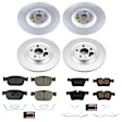 2018 Volvo S90 - Front and Rear Brake Disc and Pad Kit, Plain Surface, 5 Lugs, 320 mm, Carbon Fiber Ceramic, 2.0L 4Cyl, Z23 Evolution Sport Geomet Coated