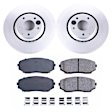 2017 Mazda CX-9 - Front Brake Disc and Pad Kit, Plain Surface, 5 Lugs, 319.7 mm, Ceramic, 2.5L 4Cyl, Z17 Evolution Geomet Coated