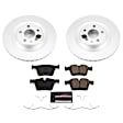 2021 Volvo S90 - Rear Brake Disc and Pad Kit, Plain Surface 5 Lugs 320 mm Carbon Fiber Ceramic Z23 Evolution Sport Geomet Coated