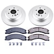 CRK7877 Rear Brake Disc and Pad Kit, Geomet Coated, Plain Surface, 6 Lugs, 364.9 mm, Ceramic, Z17 Evolution Geomet Coated