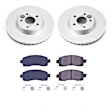 2019 Subaru Impreza - Front Brake Disc and Pad Kit, Geomet Coated, Plain Surface, 5 Lugs, 277 mm, Ceramic, 2.0L 4Cyl, Z17 Evolution Geomet Coated